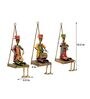Graffiti Iron Dancing Doll Wall Art In Multicolour
