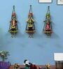 Graffiti Iron Dancing Doll Wall Art In Multicolour