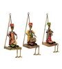 Graffiti Iron Dancing Doll Wall Art In Multicolour