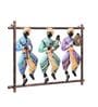 Loomed Iron Dancing Doll Wall Art In Multicolour