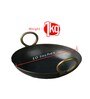 Black Iron Kadai Pre-Seasoned & Induction Friendly Medium Size: 25 cm (10 inch), 2L, 1kg