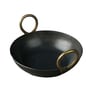Black Iron Kadai Pre-Seasoned & Induction Friendly Medium Size: 25 cm (10 inch), 2L, 1kg