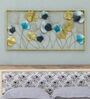 Iron Leaf Flower Frame Metal Wall Art With Led