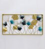 Iron Leaf Flower Frame Metal Wall Art With Led