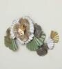 Flowers Leaf Multicolour Wall Panel Metal Wall Art