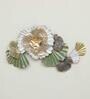 Flowers Leaf Multicolour Wall Panel Metal Wall Art