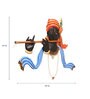 Wrought Iron Lord Krishna Wall Art In Orange