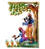 Iron Lord Krishna With Tree Wall Art In Multicolor
