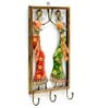 Iron Multicolour Lady Frame With Key Holder
