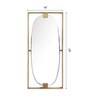 Gold Iron Oval Full Length Mirror