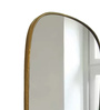 Iron Oval Full Length Mirror in Golden Colour