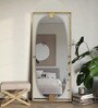 Gold Iron Oval Full Length Mirror