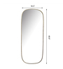 Iron Oval Full Length Mirror in Golden Colour