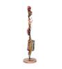 Iron Painted Human Musician Pen Stand Clock