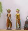Iron Painted Marwadi Village Gunmen Set Of 2
