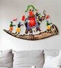 Iron Royal Elephant Baarat Wall Art In Multicolor