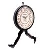 Black Iron Running Novelty Wall Clock