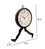 Black Iron Running Novelty Wall Clock