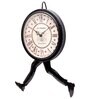Black Iron Running Novelty Wall Clock