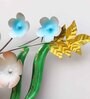 Iron Shine Famaly Leaf & Flower Metal Wall Art
