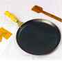 Iron Tawa 25 cm (10 inch), 1kg Wooden Handle for Easy Grip