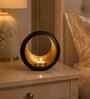 Iron Tealight Holder, Round Black & Gold Finish