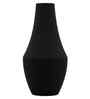 Iron Tear-Drop Flower Vase, Matte Black Modern Finish