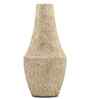 Iron Tear-Drop Flower Vase, White Grainy Textured Finish