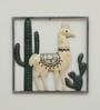 The Camel Multicolour Frame Metal Wall Art