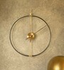 Iron Tick Wall Clock In Gold And Black