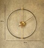 Iron Tick Wall Clock In Gold And Black