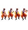 Iron Tribals Musicians Wall Art Set Of 4 In Multicolor