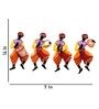 Iron Tribals Musicians Wall Art Set Of 4 In Multicolor
