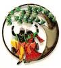 Iron Radha Krishna In Multicolour Wall Art