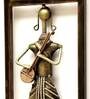 Iron Musician Doll Wall Art In Silver