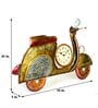 Iron Wall Decorative Scooter With Clock