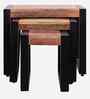 Kesty Nesting Coffee Table in Walnut Finish