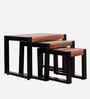 Kesty Nesting Coffee Table in Walnut Finish