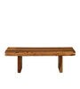 Irvine Solid Wood Bench in Dark Brown Finish