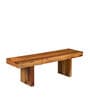 Irvine Solid Wood Bench in Dark Brown Finish