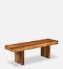 Irvine Solid Wood Bench in Dark Brown Finish