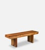 Irvine Solid Wood Bench in Dark Brown Finish
