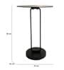 Irwin Obsidian End Table In Black Colour