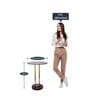 Irwin'S Metal End Table In Black & Gold Colour