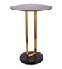 Irwin'S Metal End Table In Black & Gold Colour