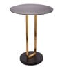 Irwin'S Metal End Table In Black & Gold Colour