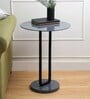 Irwin'S Metal End Table In Black & Grey Colour
