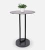 Irwin'S Metal End Table In Black & Grey Colour
