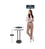 Irwin'S Metal End Table In Black & Grey Colour