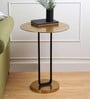 Irwin'S Metal End Table In Gold & Black Colour